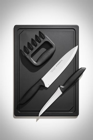 Kit Dia dos Pais Utensílios BBQ Tramontina 4 Peças - Preto