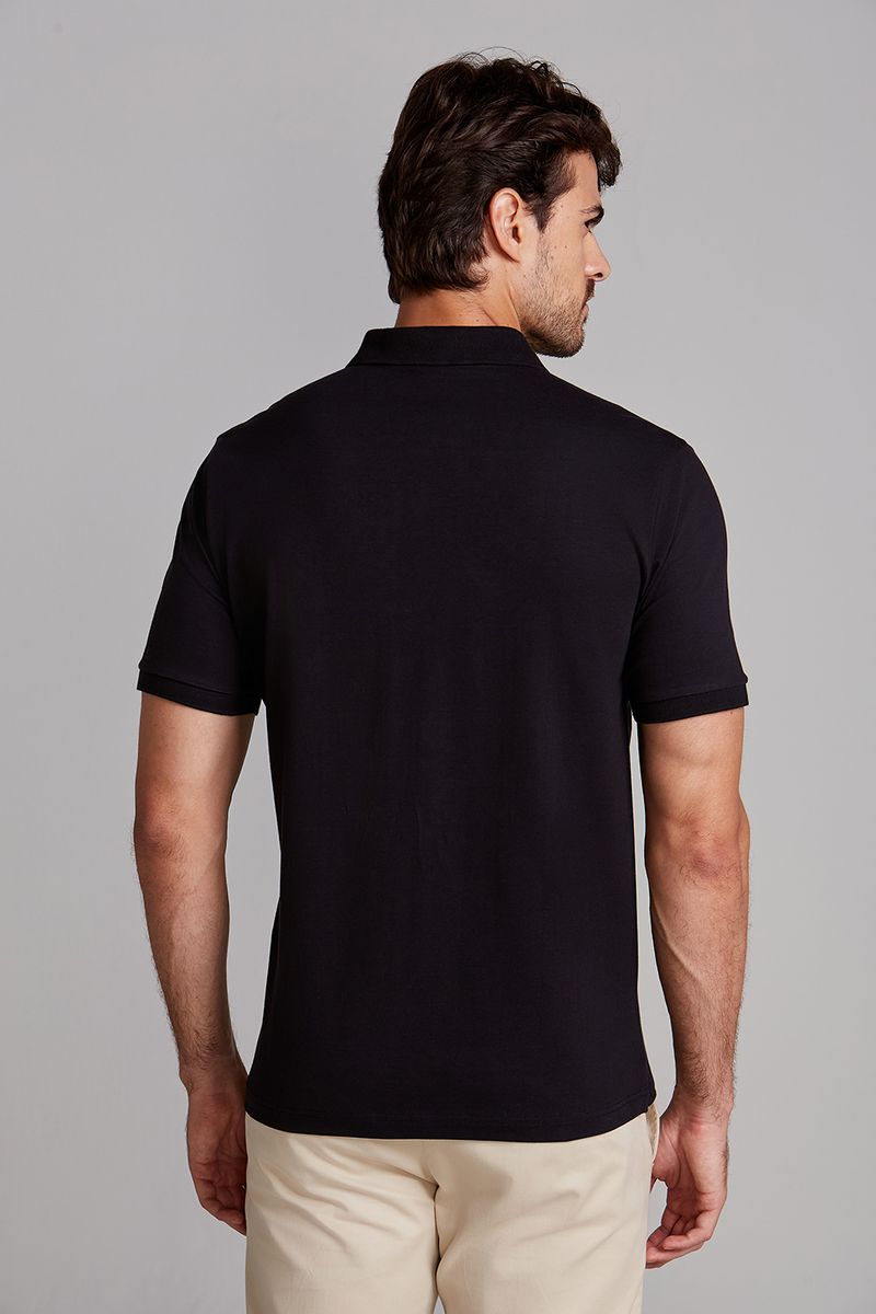 Polo Manga Curta com Zíper Comfort Básica - Highsti